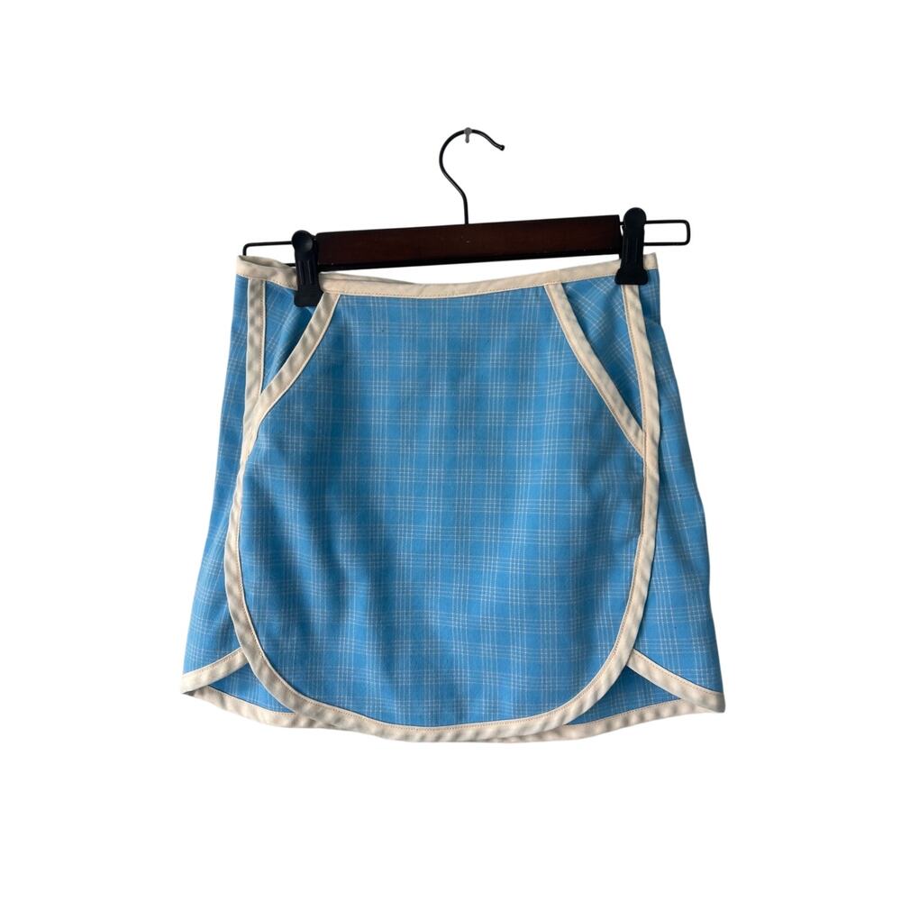 Urban Outfitters Blue Plaid Y2K Tennis Picnic Skirt Extra Small